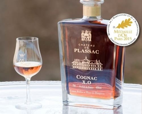 Cognac XO d’exception Château de Plassac aux 5 médailles d’or Coffret bois